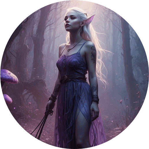 fantasy könyves illusztráció női karakterrel