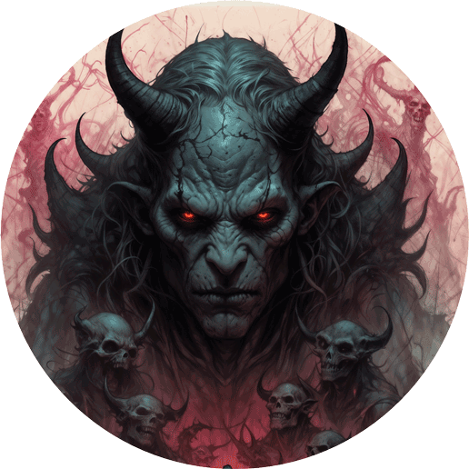 sötét démonikus lény horror stílusban