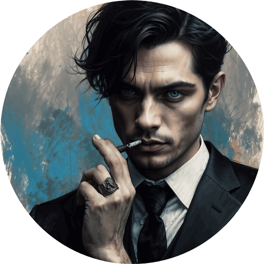 feszültséggel teli szembenézés két karakter között