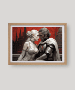 Hercegnő és testőr romantika art print A4 és A3 méretben az Aurelian code világából