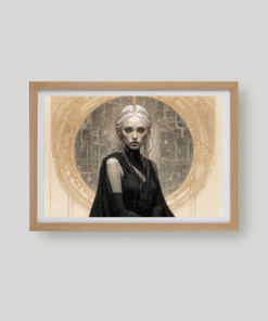 Hercegnő feketében art print A4 és A3 méretben az Aurelian code világából