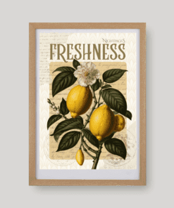 Floral & Fruit No. 35 botanikus art print A4 méretben