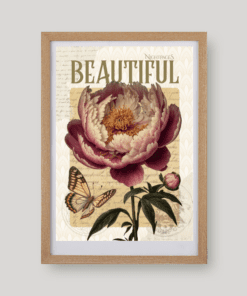 Floral & Fruit No. 32 botanikus art print A4 méretben