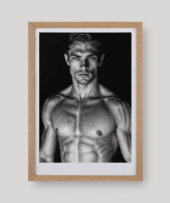 Egy sportoló férfi portré art print A4 és A3 méretben az Uncenzored Sisterhood világából