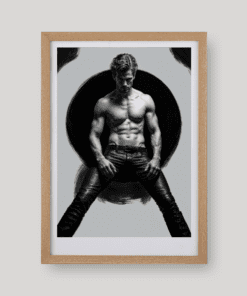Egy bőrnadrágos férfi portré art print A4 és A3 méretben az Uncenzored Sisterhood világából