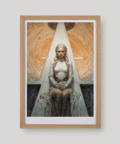 Hercegnő ülő portréja art print A4 és A3 méretben az Aurelian code világából