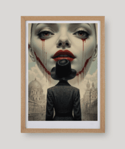 Egy női portré női alakkal art print A4 és A3 méretben a Night Ordinance világából