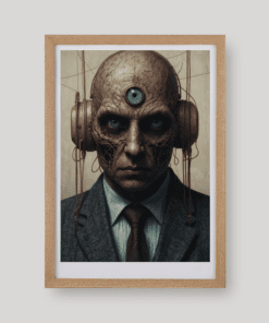 Egy szörny portré harmadik szemmel art print A4 és A3 méretben a Night Ordinance világából