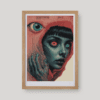 Egy női portré egy kézzel és szemmel art print A4 és A3 méretben a Night Ordinance világából