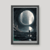 Idegen technológiai terasz sci-fi romvárosban, art print A4 méretben a Greetings from the Void világából
