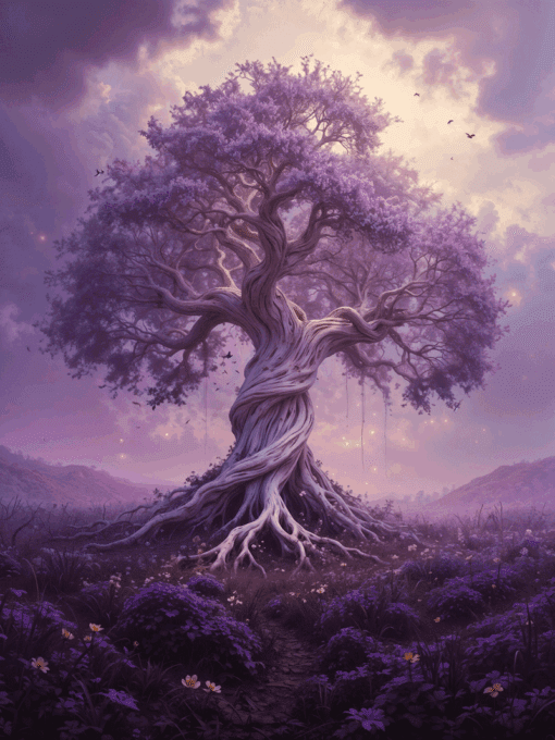 Egy fa az Arcane Meadows világából. Nightpages