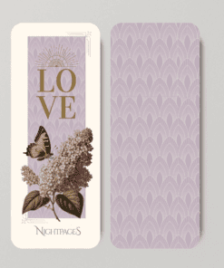 Orgona botanikus illusztrációja könyvjelző, a NightPages Floral & Fruit Orgona kollekciójából