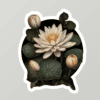 Tavirózsa botanikus illusztrációja matricán, a NightPages Floral & Fruit Tavirózsa kollekciójából