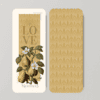 Körte botanikus illusztrációja könyvjelző, a NightPages Floral & Fruit Körte kollekciójából
